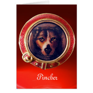 VIKTORIANISCHE HUND-MINIATURPORTRAITS Pincher