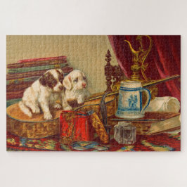 Viktorianische Hunde drucken Puzzle