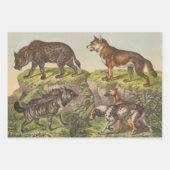 Viktorianische Hundeausdrucke Geschenkpapier Set (Vorderseite 3)