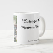 Viktorianische Hütte in Blue - Martha's Vineyard Jumbo-Tasse (Vorderseite Rechts)