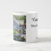 Viktorianische Hütte in Blue - Martha's Vineyard Jumbo-Tasse (Vorderseite)