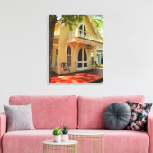 Viktorianische Hütte in der Sonne - Martha's Viney Leinwanddruck (Insitu (Wohnzimmer))