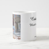 Viktorianische Hütte in Snow - Martha's Vineyard Jumbo-Tasse (Vorderseite)