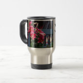 Viktorianische Hütte Pink Lilies - Martha's Vineya Reisebecher (Vorderseite Links)