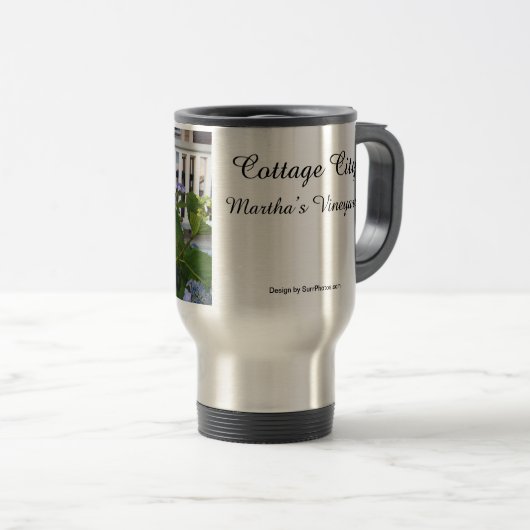 Viktorianische Hydrangea und Porch - Martha's Vine Reisebecher (VorderseiteRechts)