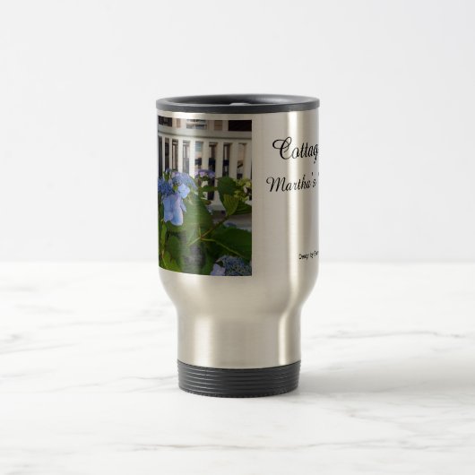Viktorianische Hydrangea und Porch - Martha's Vine Reisebecher (Mittel)