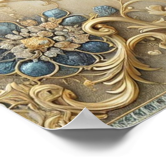 Viktorianische individuell anpassbare Biobesätze Poster (Ecke)