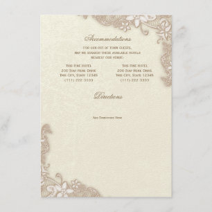 Viktorianische Informationskarte für die Blumenspi Begleitkarte