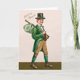 Viktorianische Irische St. Patrick's Day Card Karte