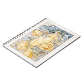 Viktorianische Jugendstil-Gelbe Blume Fairy Notizblock (Linke Seite)