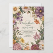 Viktorianische Jugendstil-Kinderdusche Einladung (Vorderseite)