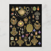 Viktorianische, Jugendstil- und Deko-Schmuckkunst Postkarte (Vorderseite)