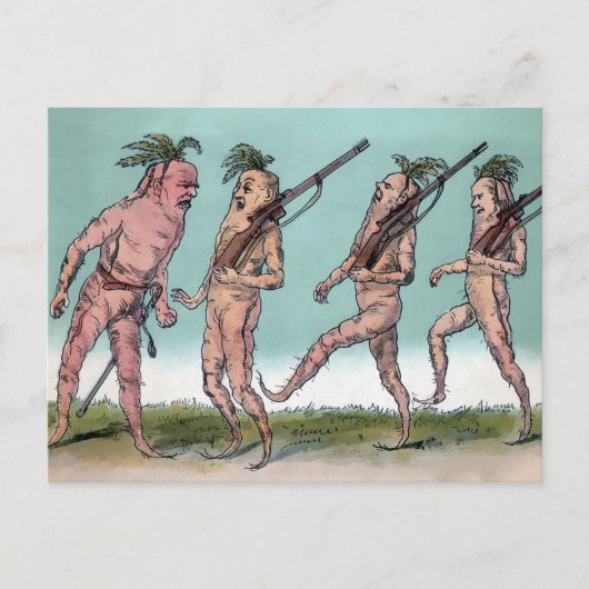 Viktorianische Karottenarmee Postcard  Postkarte (Vorderseite)