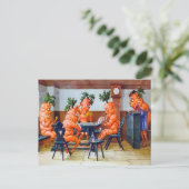 Viktorianische Karottenkarte Postkarte (Stehend Vorderseite)