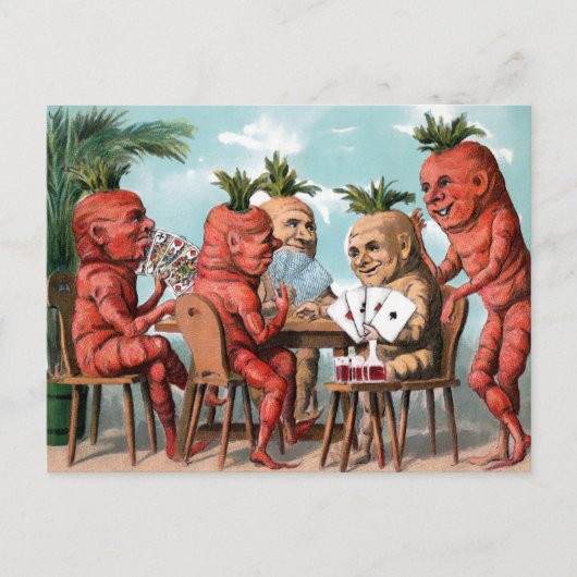 Viktorianische Karottenkarte  Postkarte (Vorderseite)