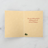 Viktorianische Karte des Kindes Weihnachts (Innenseite)