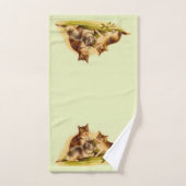 Viktorianische Kätzchen Badhandtuch Set (Handtuch)