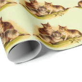 Viktorianische Kätzchen Geschenkpapier (Rolleneckpunkt)