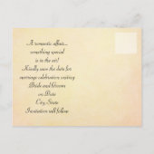 Viktorianische Kätzchen Hochzeit speichern das Dat Ankündigungspostkarte (Rückseite)