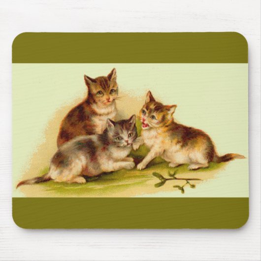 Viktorianische Kätzchen Mousepad (Vorne)