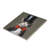 Viktorianische Katze Fliese (Seite)