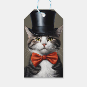 Viktorianische Katze Geschenkanhänger