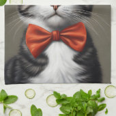 Viktorianische Katze Geschirrtuch (Gefaltet)