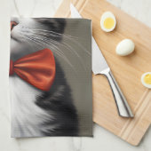 Viktorianische Katze Geschirrtuch (Viertel Falte)