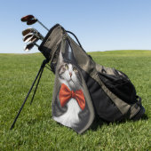 Viktorianische Katze Golfhandtuch (Gras)