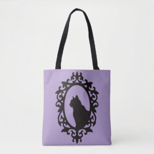 Viktorianische Katze Gothic Tote Bag Tasche