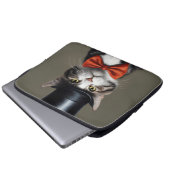 Viktorianische Katze Laptopschutzhülle (Vorne Knopf)