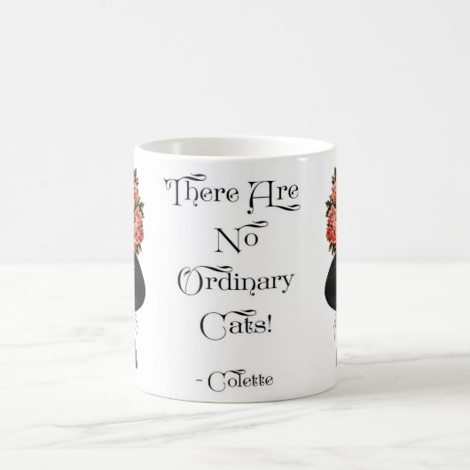 Viktorianische Katze mit Hut Kaffeetasse (Mittel)