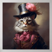 Viktorianische Katze Poster (Vorne)