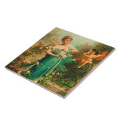 Viktorianische Keramik Fliese (Seite)