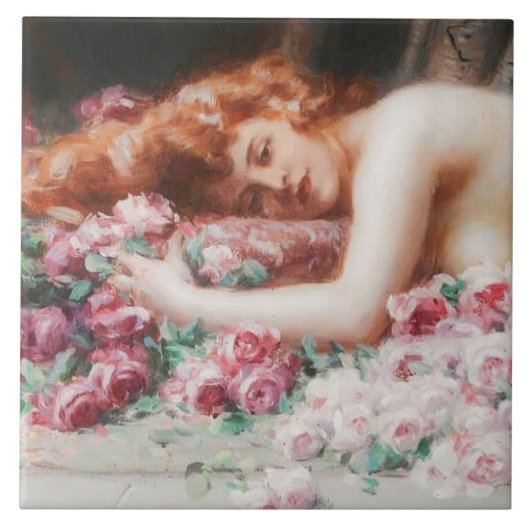 Viktorianische Keramik Fliese (Vorderseite)