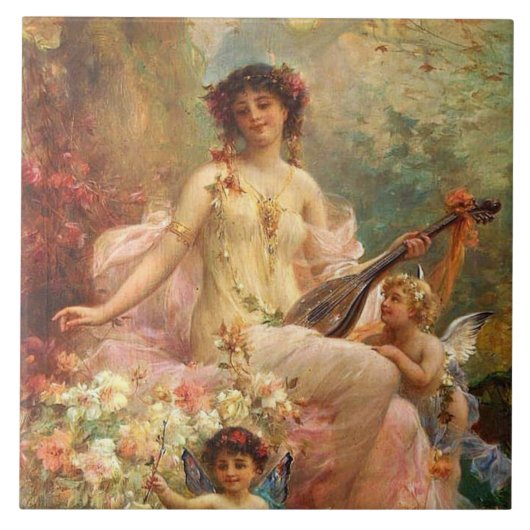 Viktorianische Keramik Fliese (Vorderseite)