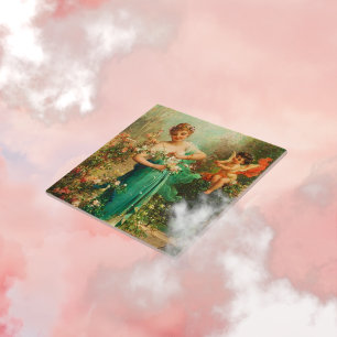 Viktorianische Keramik Fliese