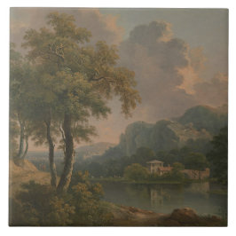 Viktorianische Keramik Fliese