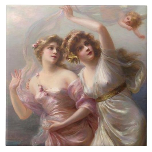 Viktorianische Keramik Fliese (Vorderseite)