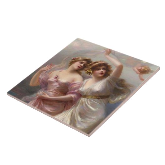 Viktorianische Keramik Fliese (Seite)