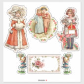 Viktorianische Kinder Aufkleber (Blatt)