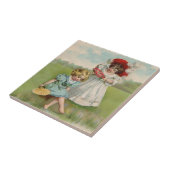 Viktorianische Kinder Fliese (Seite)