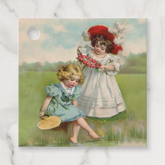Viktorianische Kinder Geschenkanhänger (Vorderseite)