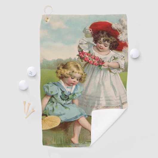 Viktorianische Kinder Golfhandtuch (Insitu)