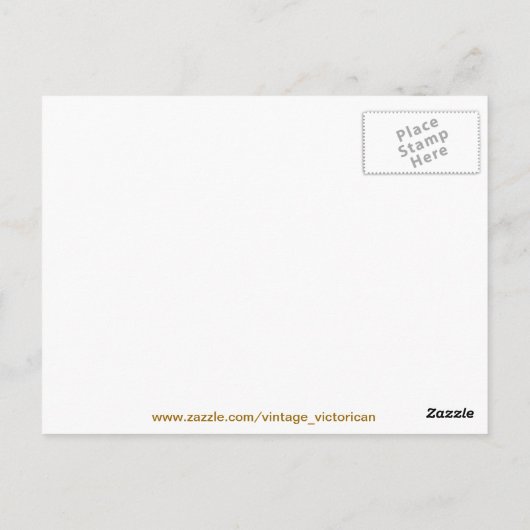 Viktorianische Kinder im Spiel Postkarte (Rückseite)