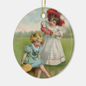 Viktorianische Kinder Keramik Ornament (Links)