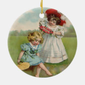 Viktorianische Kinder Keramik Ornament (Hinten)