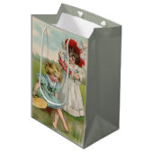 Viktorianische Kinder Mittlere Geschenktüte (Vorderseite Schrägansicht)