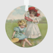Viktorianische Kinder Ornament (Rückseite)
