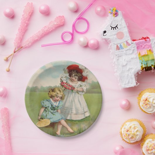 Viktorianische Kinder Pappteller (Party)